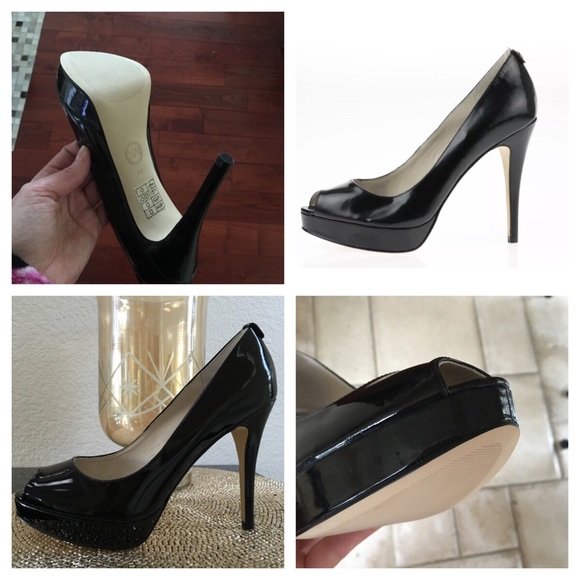 Michael Kors York black patent pump heel platform - Picture 8 of 8
