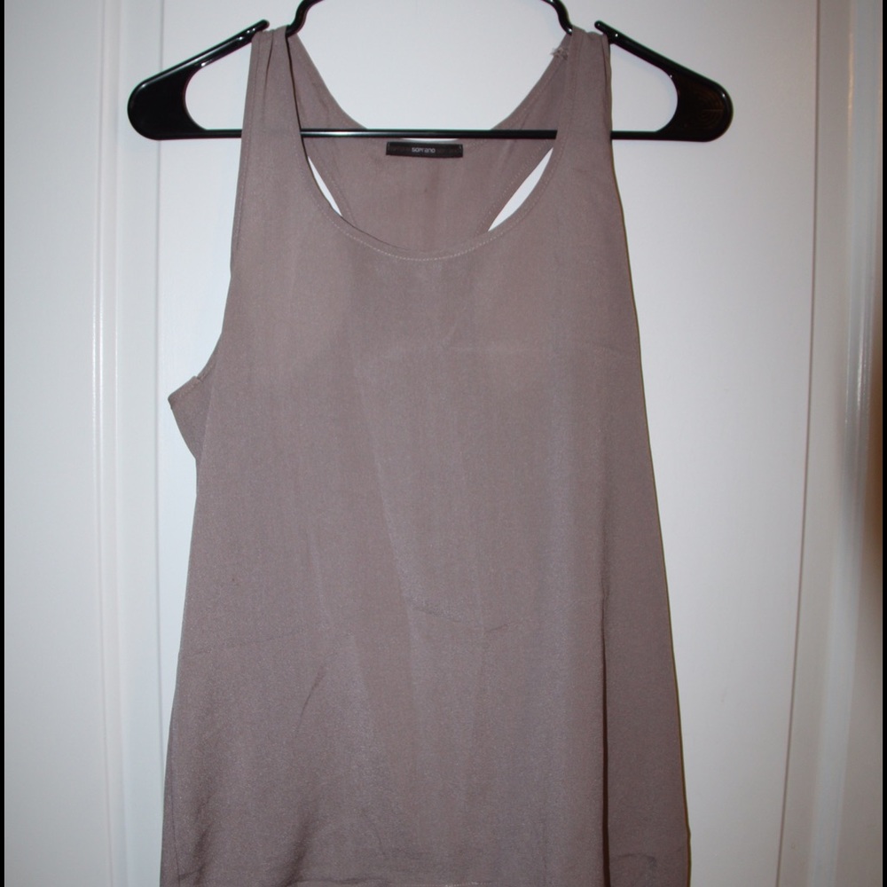 Silk Trimmed Tank