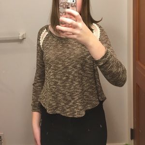 Ladderback knit sweater