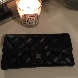 Chanel Quilted Black Wallet