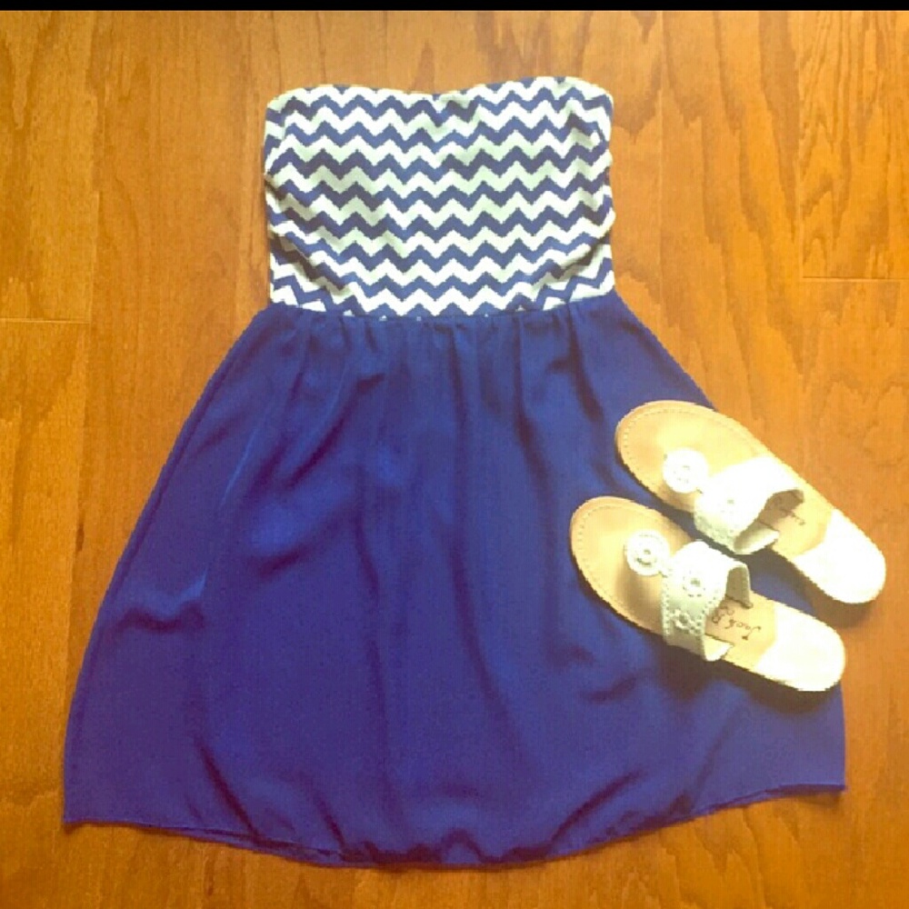 Blue💙chevron💙dress