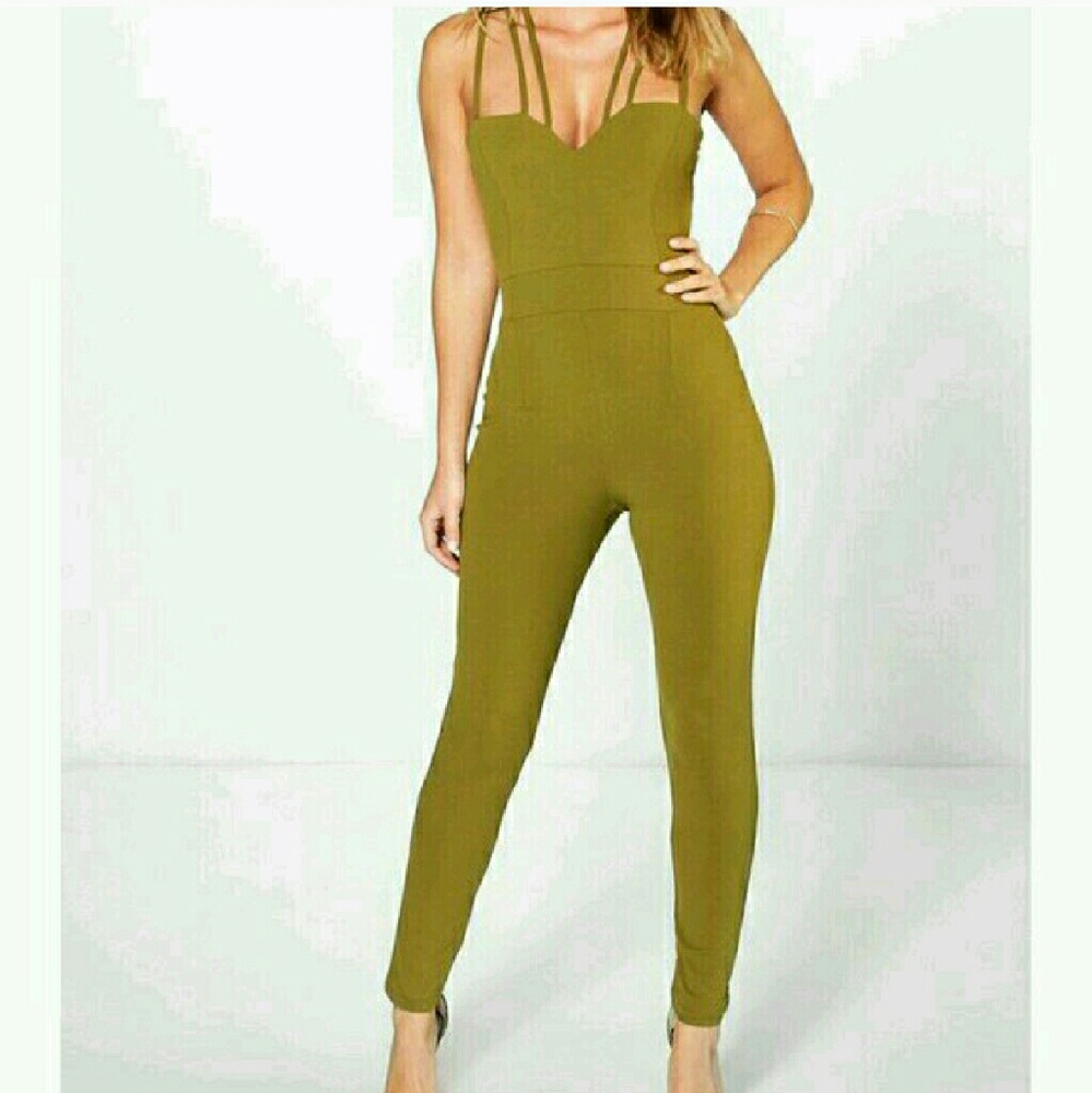 Green jumpsuit