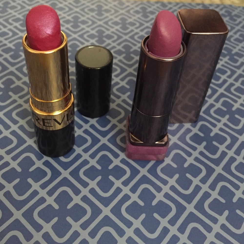 2 pretty purple lipsticks