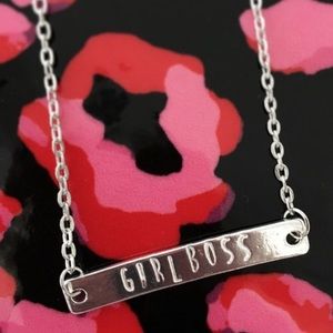 Handmade "Girl Boss" Necklace silver