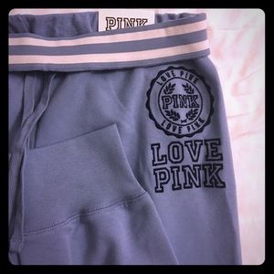 PINK sweatpants/ gym pants
