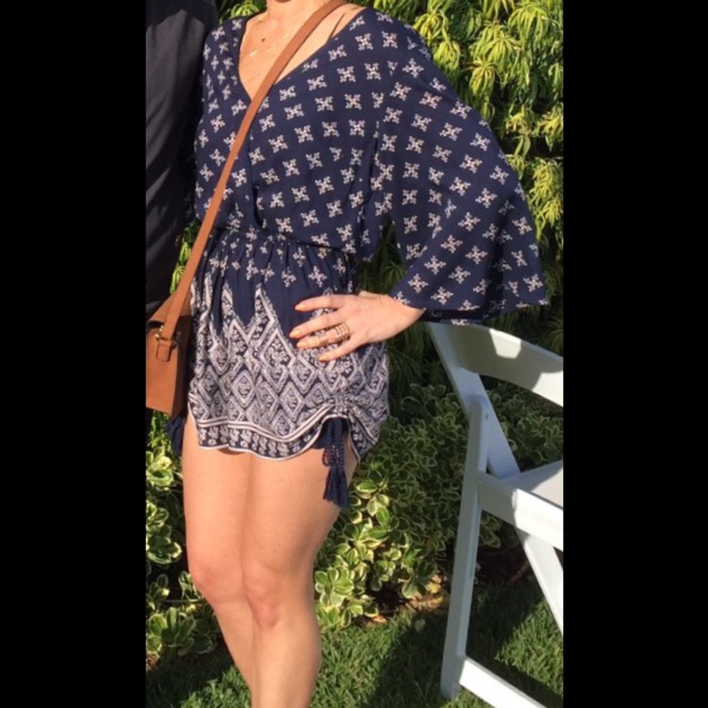 Navy romper