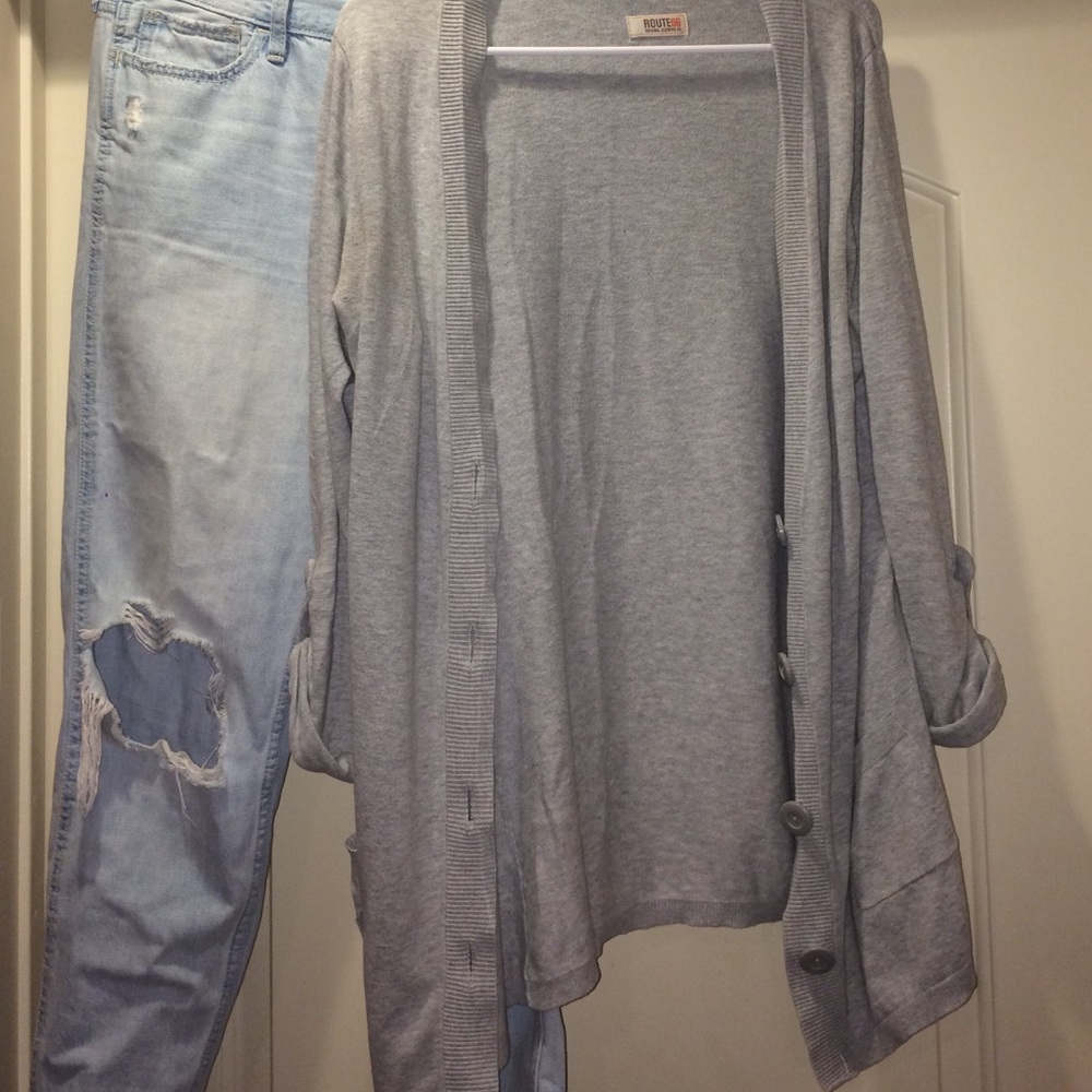 Long Grey Cardigan