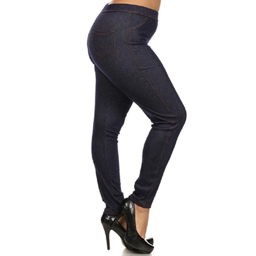 Plus Size Jeggings 1XL/2XL Denim Blue