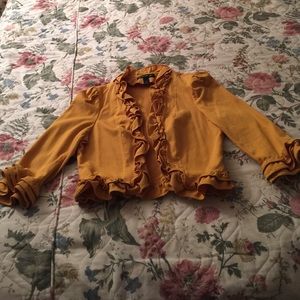 Ruffled bolero jacket
