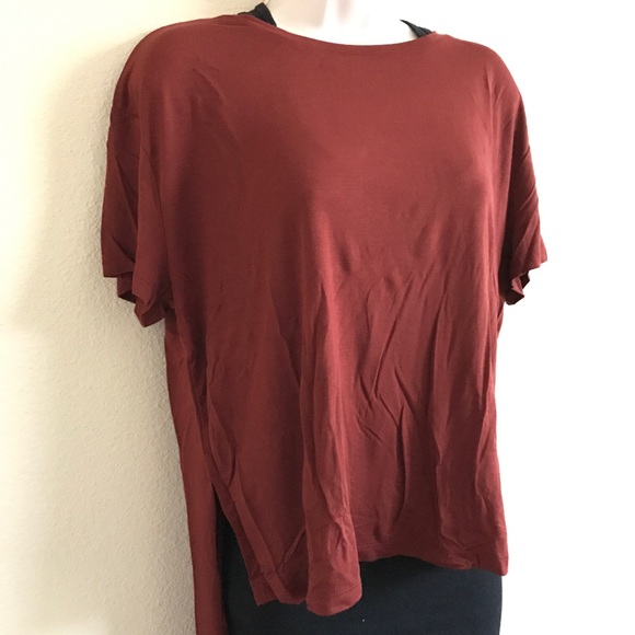 Rust Brown Hi-Low Top - Picture 4 of 5