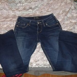 Mens silver jeans