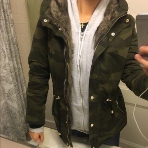 Camouflage Rain Jacket