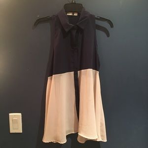 Milky Way sleeveless button up