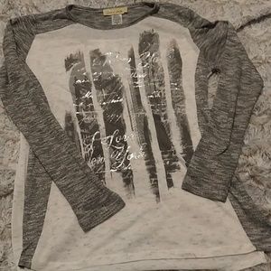 Nwot long sleeve screen print