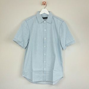 3x1 selvedge chambray short sleeve shirt