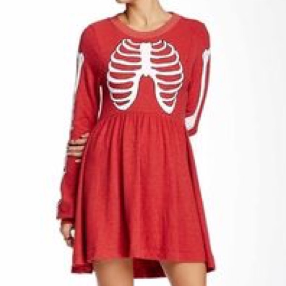 Wildfox Dresses & Skirts - WILDFOX Skeleton Baby Doll Dress