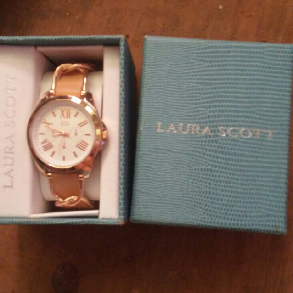 Gold laura scott watch