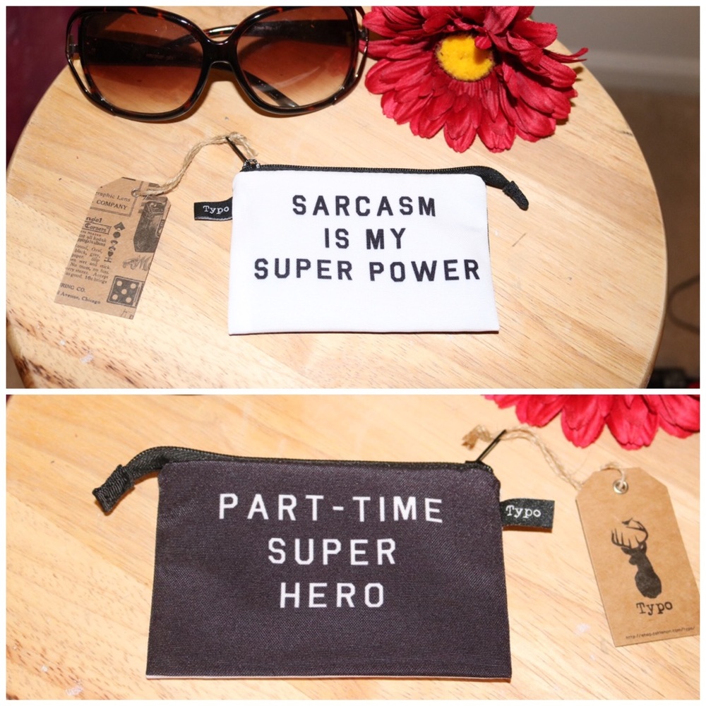 NWT Sarcasm Is My Super Power coin purse