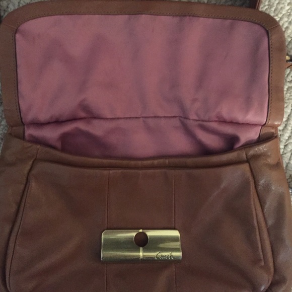 Never used brown leather 2 strap Coach - Picture 2 of 3