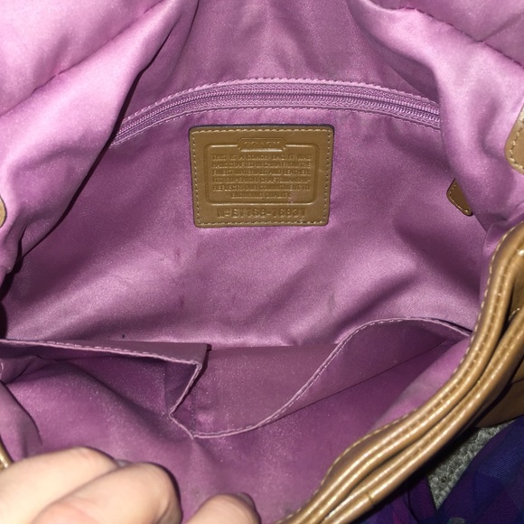 Never used brown leather 2 strap Coach - Picture 3 of 3