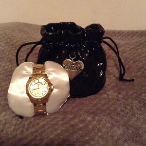 Gold Guess Watch