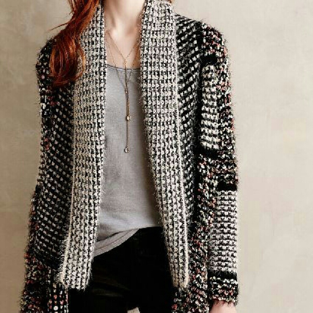 NWT Anthropology Confetti Cardigan Sweater Size: M