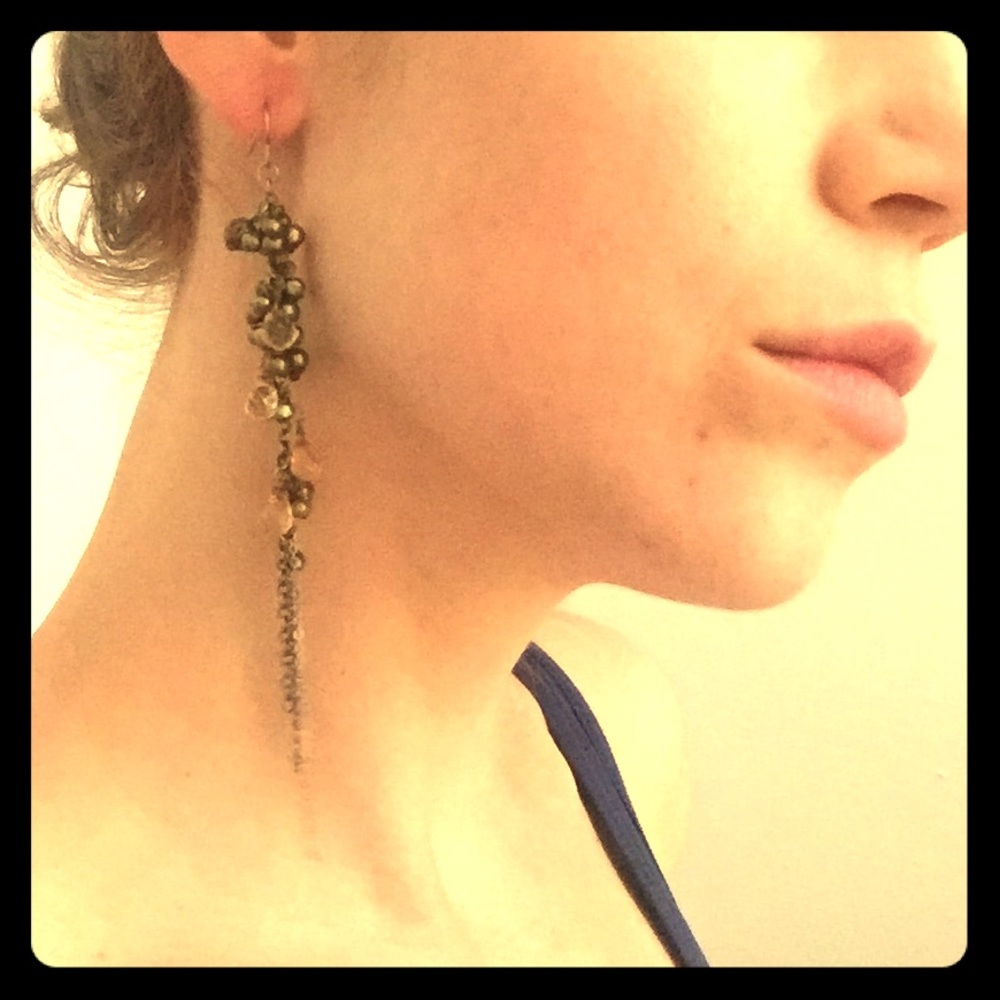 Anthropologie pearl drop earrings