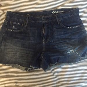 Gap distressed denim shorts
