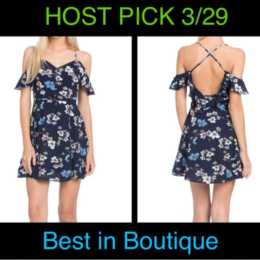 ❤️S Cute Floral off shoulder dress 🌷