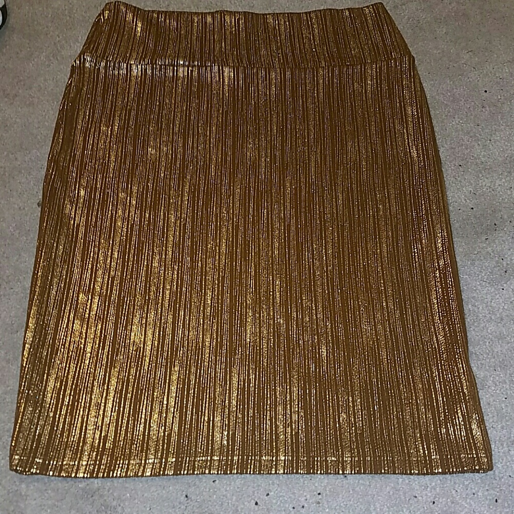 L elegant Cassie skirt with gold stripes