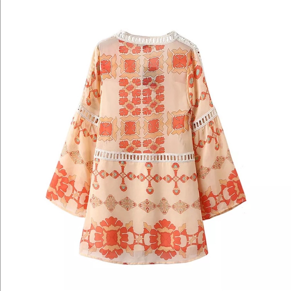 🌺 Boho Barcelona Tunic Mini Dress - Picture 7 of 8