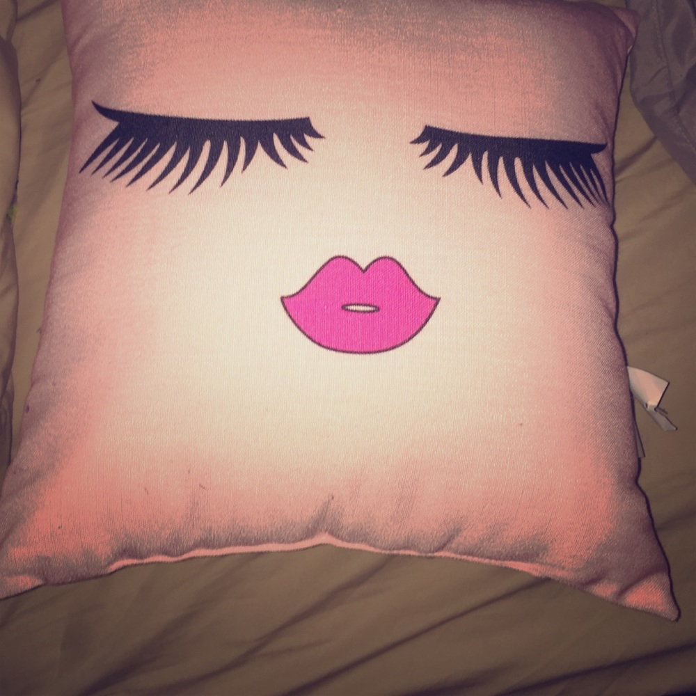 A throw pillow