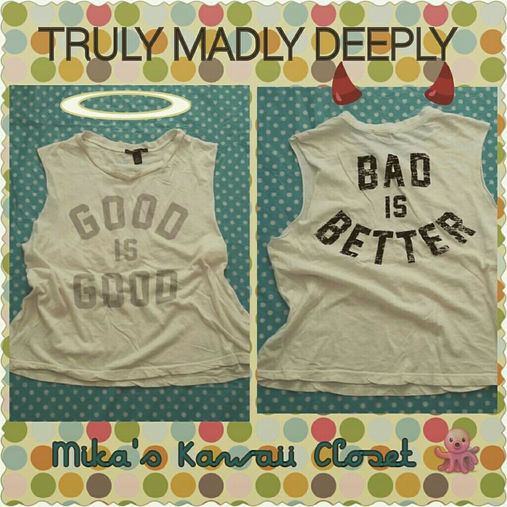 TRULY MADLY DEEPLY SLEEVELESS CROP TOP (S)