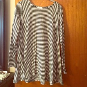 Anthropologie trapeze top striped