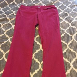 Magenta straight leg jeans!