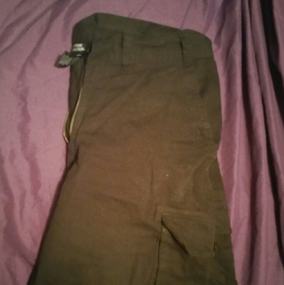 Black cargo shorts