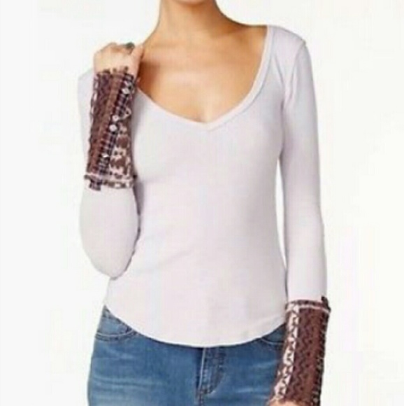 <<RESERVED>> { FREE PEOPLE } Pale Lavender Thermal - Picture 3 of 4