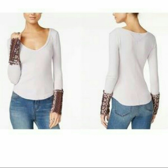 <<RESERVED>> { FREE PEOPLE } Pale Lavender Thermal - Picture 4 of 4