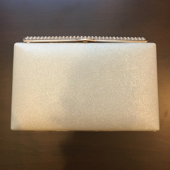 Nordstrom Handbags - Nordstrom Crystal Shimmer Clutch, Champagne