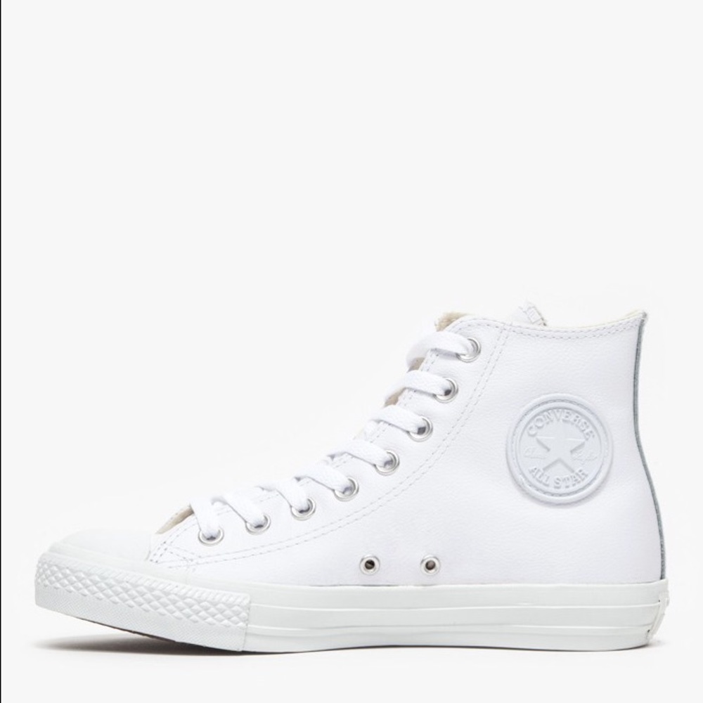 Converse Hi All Star White Leather