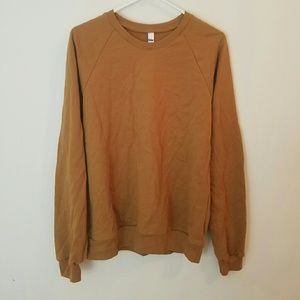New Tan Pullover American Apparel Sweatshirt