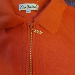 Orange collared tank