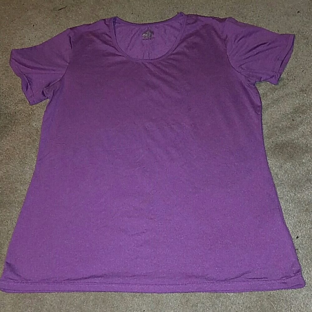 Purple Heathered cool dry tshirt