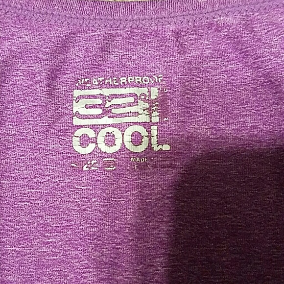 Purple Heathered cool dry tshirt - Picture 3 of 3