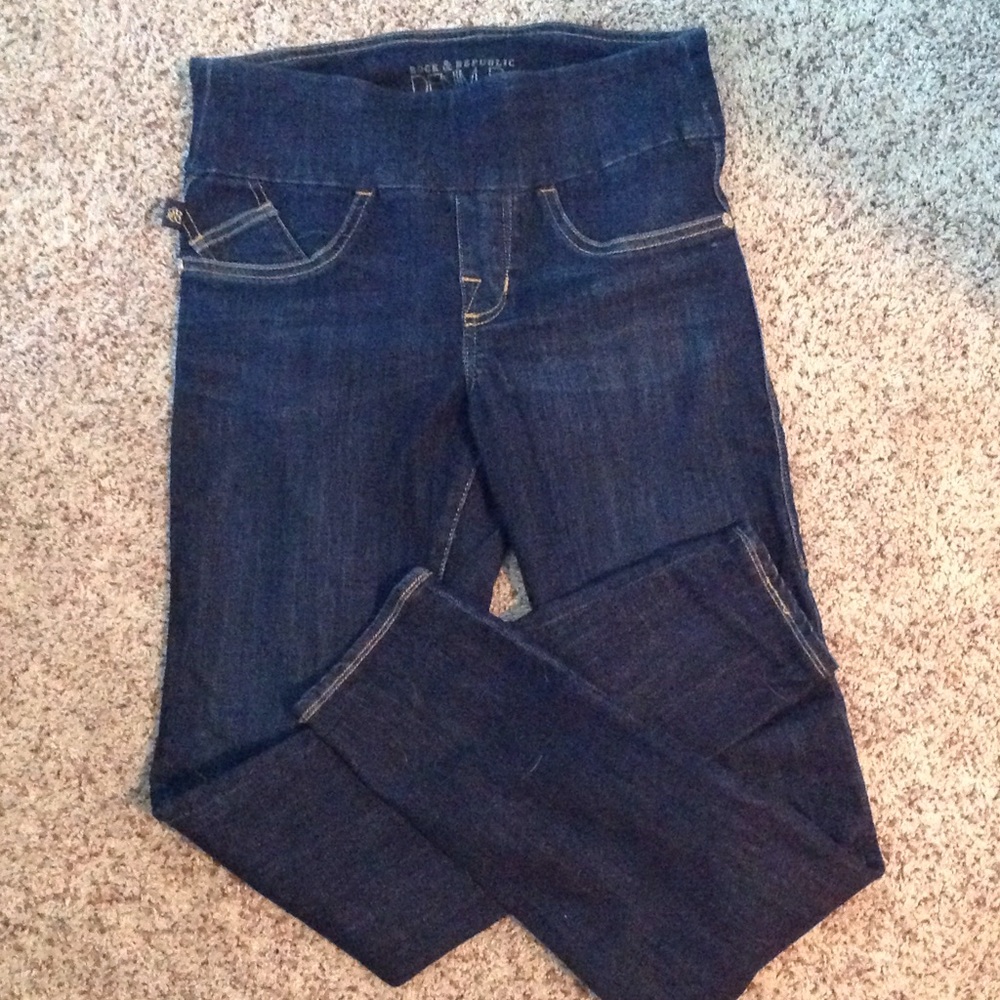 Rock Republic dark denim leggings