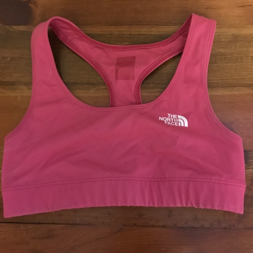 Used north face bra pink xs