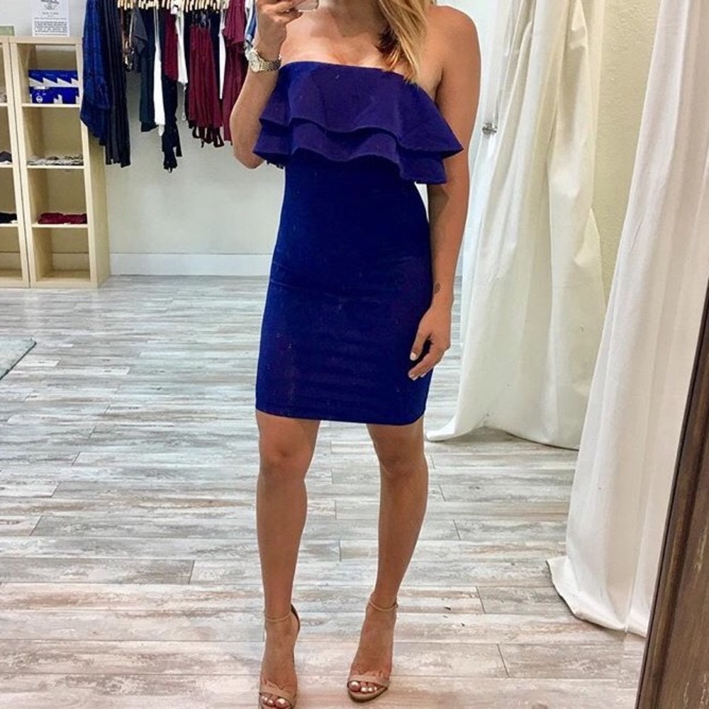 SOLD Blue mini dress