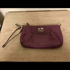 Purple Coach Wristlet
