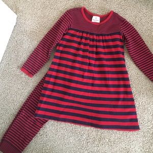 Hanna Anderson dress and leggings - size 110