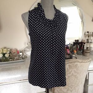 J.Crew Polka Dot Ruffle Top
